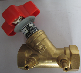 靜態(tài)平衡閥SPF45-DN25正面圖。